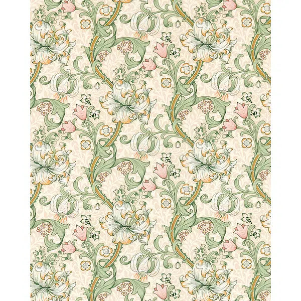 Home Furnishing Fabric - Golden Lily - Linen/Blush – Truro Fabrics