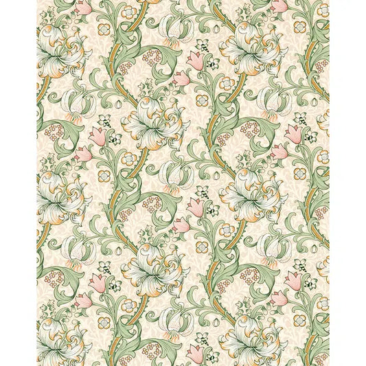 Home Furnishing Fabric - Golden Lily - Linen/Blush – Truro Fabrics