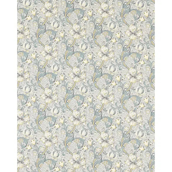 Home Furnishing Fabric - Golden Lily - Slate/Dove – view 2 – Truro Fabrics