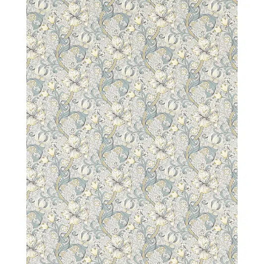 Home Furnishing Fabric - Golden Lily - Slate/Dove – view 2 – Truro Fabrics