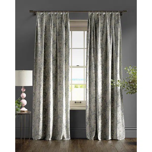 Home Furnishing Fabric - Golden Lily - Slate/Dove – view 4 – Truro Fabrics