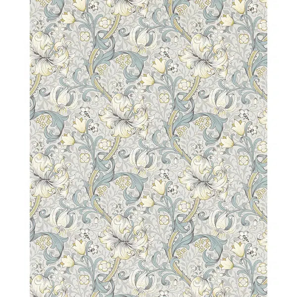 Home Furnishing Fabric - Golden Lily - Slate/Dove – Truro Fabrics
