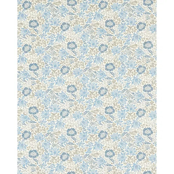 Home Furnishing Fabric - Mallow - Denim/Ivory – view 2 – Truro Fabrics