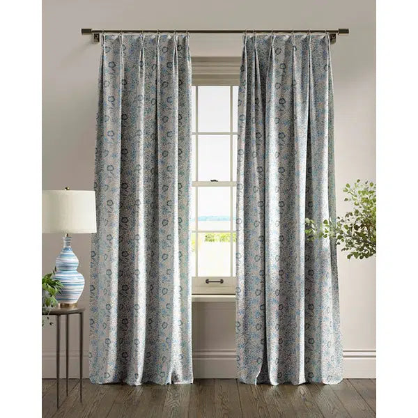 Home Furnishing Fabric - Mallow - Denim/Ivory – view 4 – Truro Fabrics