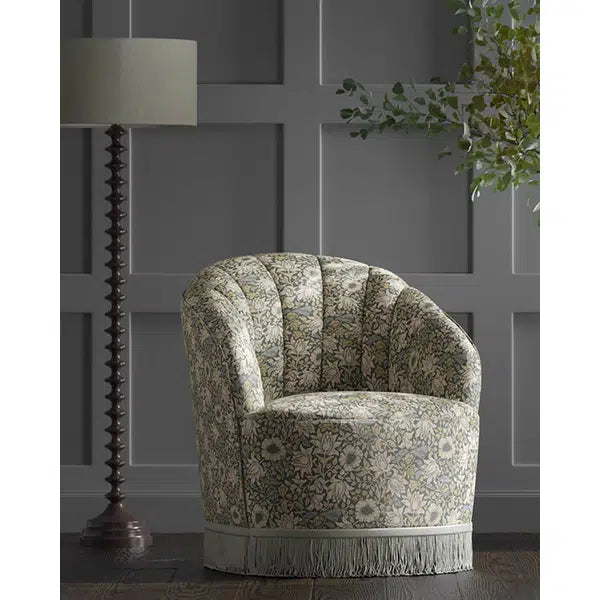 Home Furnishing Fabric - Mallow - Slate/Dove – view 3 – Truro Fabrics
