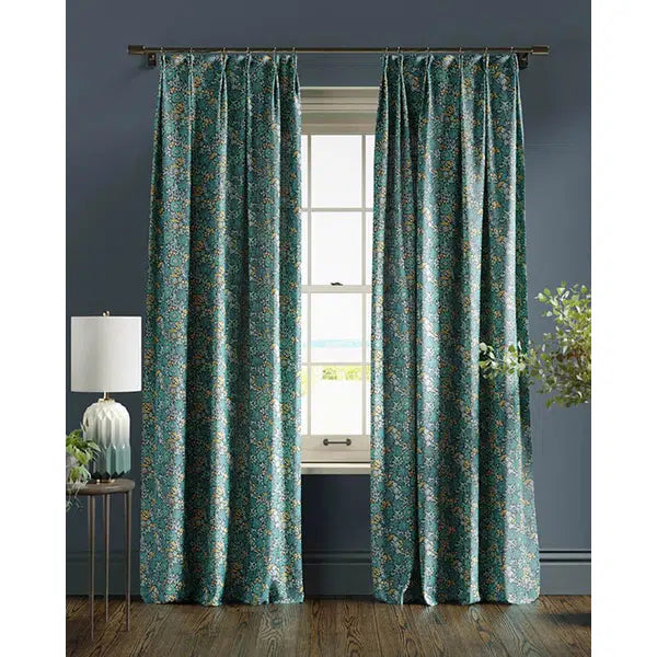 Home Furnishing Fabric - Mallow - Teal – view 4 – Truro Fabrics