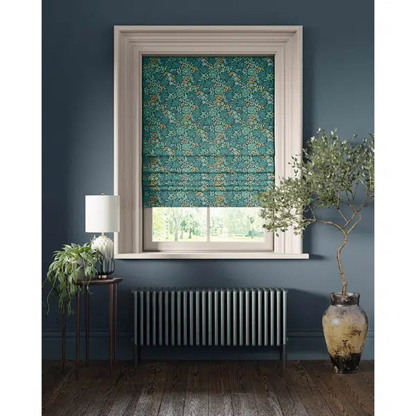 Home Furnishing Fabric - Mallow - Teal – view 5 – Truro Fabrics
