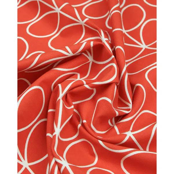 Home Furnishing Fabric - Orla Kiely - Linear Stem Tomato – view 3 – Truro Fabrics