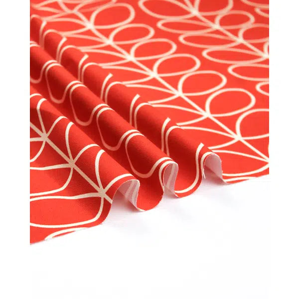 Home Furnishing Fabric - Orla Kiely - Linear Stem Tomato – view 4 – Truro Fabrics