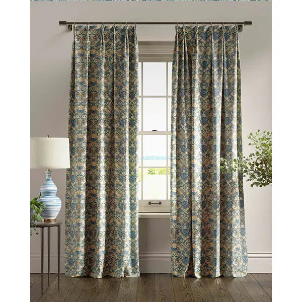 Home Furnishing Fabric - Strawberry Thief - Denim/Spice – view 4 – Truro Fabrics