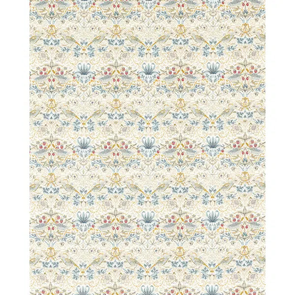 Home Furnishing Fabric - Strawberry Thief - Linen/Plum – view 2 – Truro Fabrics