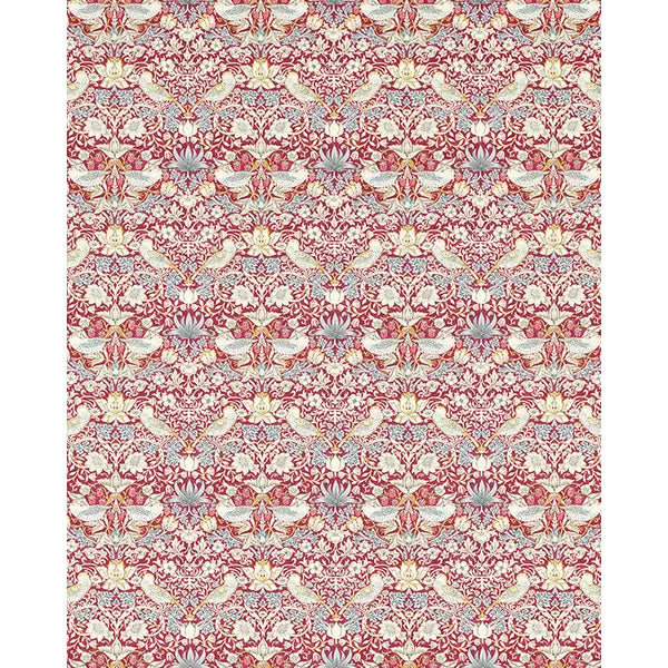 Home Furnishing Fabric - Strawberry Thief - Plum – view 2 – Truro Fabrics