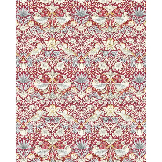 Home Furnishing Fabric - Strawberry Thief - Plum – Truro Fabrics