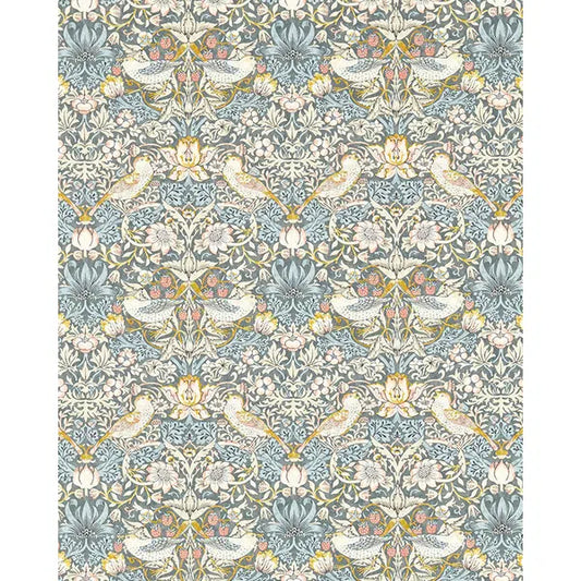 Home Furnishing Fabric - Strawberry Thief - Slate/Blush – Truro Fabrics