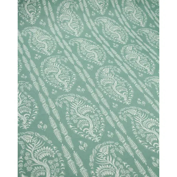Home Furnishing Fabric - Willoughby - Duck Egg – view 2 – Truro Fabrics