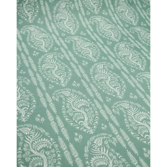 Home Furnishing Fabric - Willoughby - Duck Egg – view 2 – Truro Fabrics