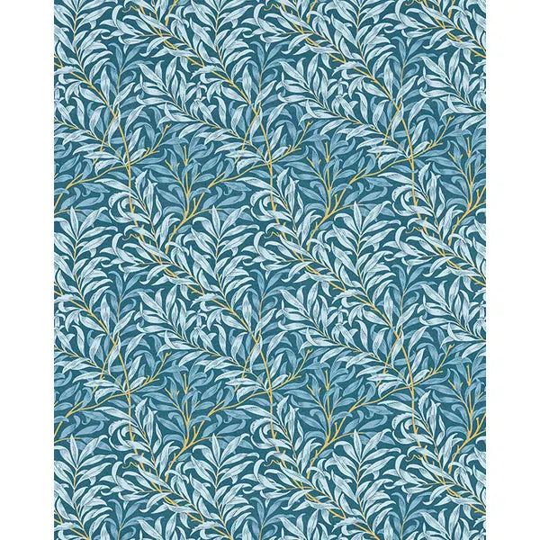 Home Furnishing Fabric - Willow Boughs - Denim – view 2 – Truro Fabrics