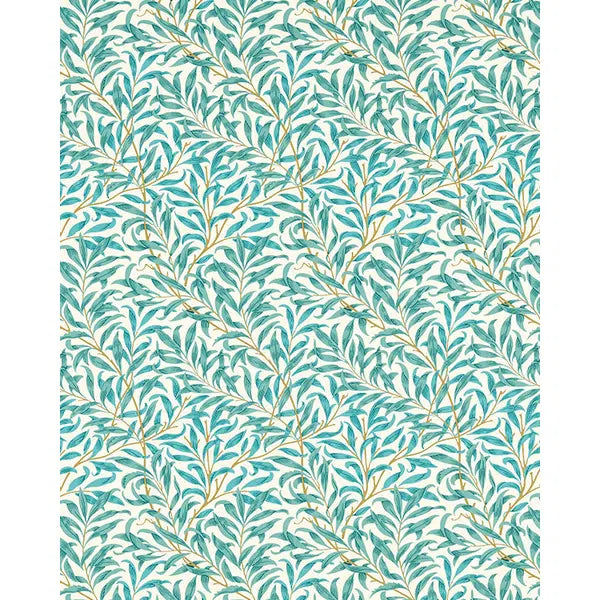 Home Furnishing Fabric - Willow Boughs - Teal – view 2 – Truro Fabrics