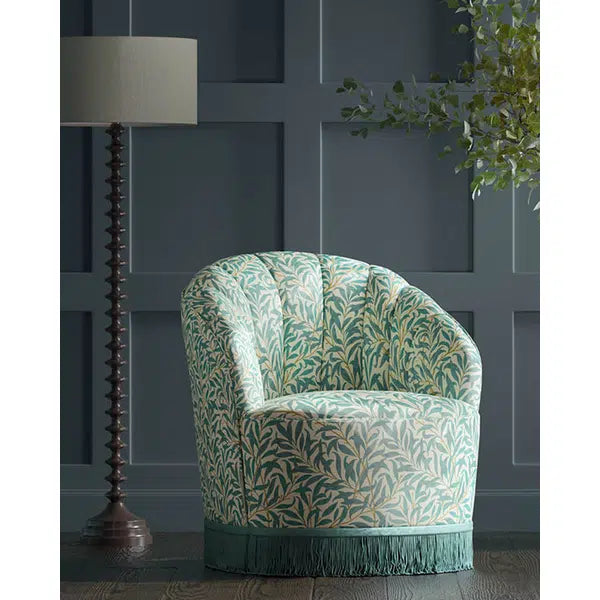 Home Furnishing Fabric - Willow Boughs - Teal – view 3 – Truro Fabrics