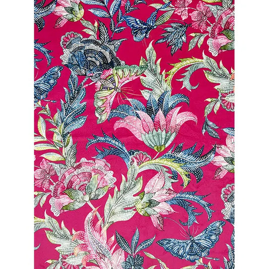 Home Furnishing Velvet Fabric - Ambatik Cerise – Truro Fabrics