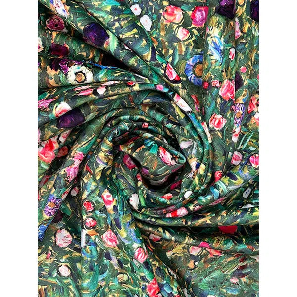 Home Furnishing Velvet Fabric - Klimt's Italian Garden – view 2 – Truro Fabrics