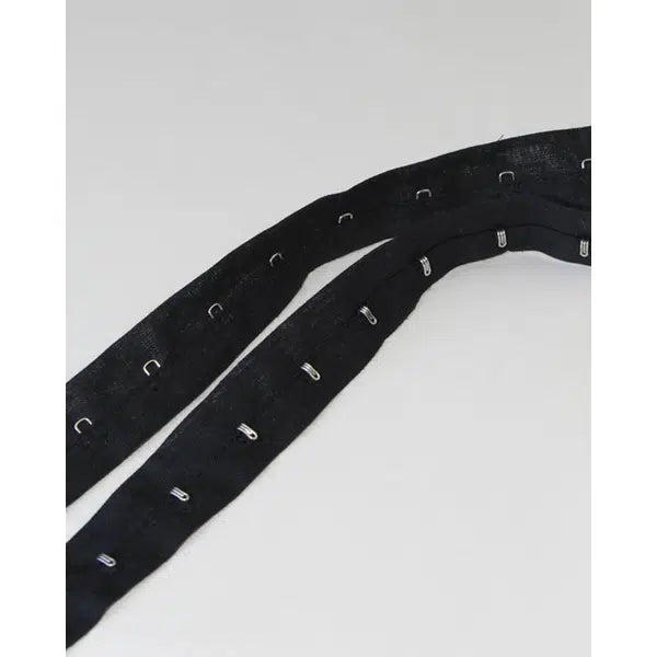 Hook & Eye Tape - Black – view 2 – Truro Fabrics