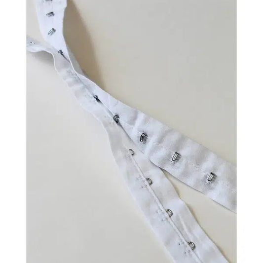 Hook & Eye Tape - White – Truro Fabrics