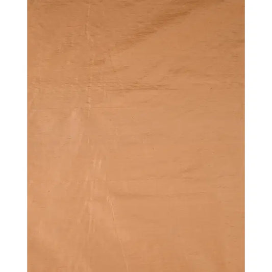 Indian Silk Dupion Fabric - Apricot – view 2 – Truro Fabrics