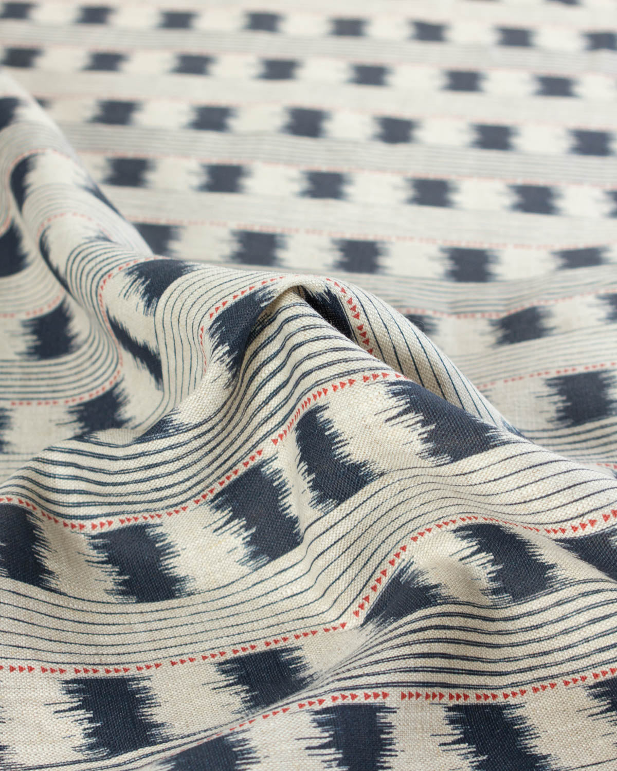 Curtain and Interiors Fabric - Esja Stripe - Navy
