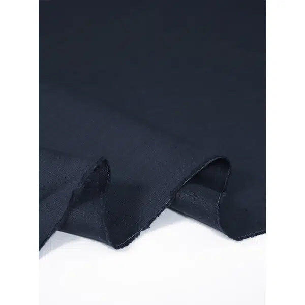 Irish Linen Fabric - Midnight – view 4 – Truro Fabrics