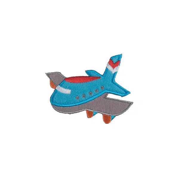 Iron-On Motif Patch - Aeroplane – Truro Fabrics