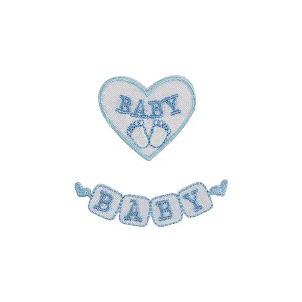 Iron-On Motif Patch - Baby Blocks Blue – Truro Fabrics