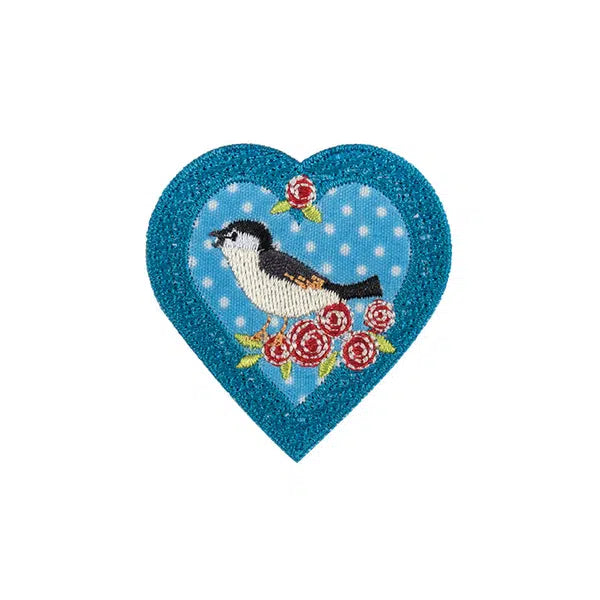 Iron-On Motif Patch - Bird Heart – Truro Fabrics