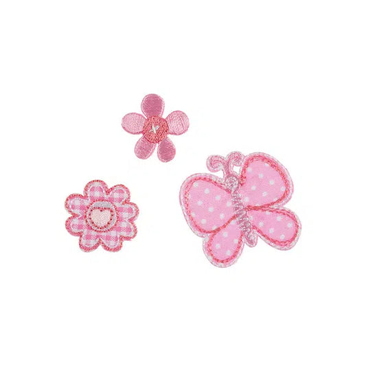 Iron-On Motif Patch - Butterfly & Flowers – Truro Fabrics