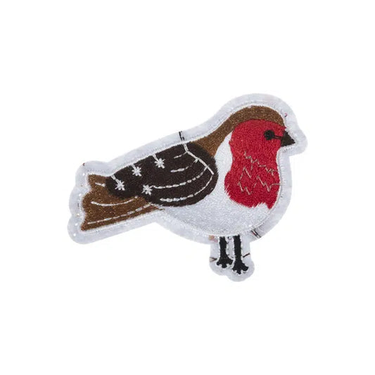 Iron-On Motif Patch - Christmas Robin – Truro Fabrics
