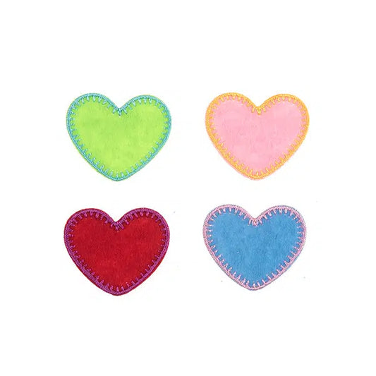 Iron-On Motif Patch - Coloured Hearts – Truro Fabrics