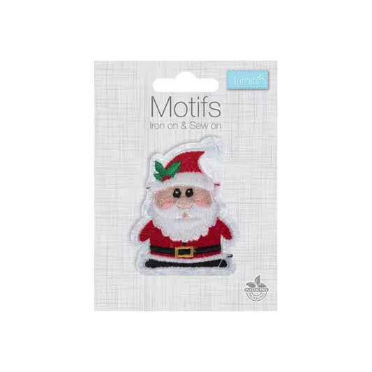 Iron-On Motif Patch - Father Christmas – view 2 – Truro Fabrics