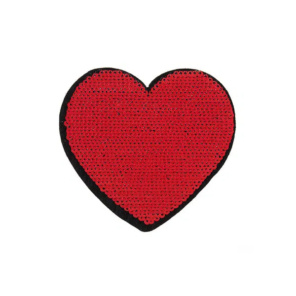 Iron-On Motif Patch - Flip Sequin Heart Red – Truro Fabrics