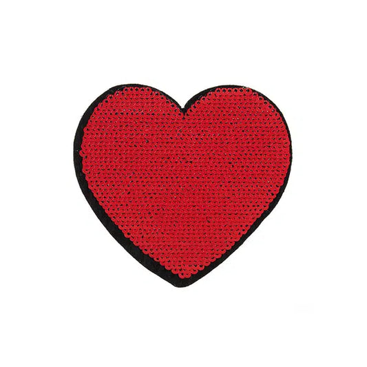 Iron-On Motif Patch - Flip Sequin Heart Red – Truro Fabrics