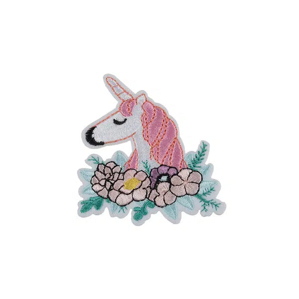Iron-On Motif Patch - Floral Unicorn – Truro Fabrics