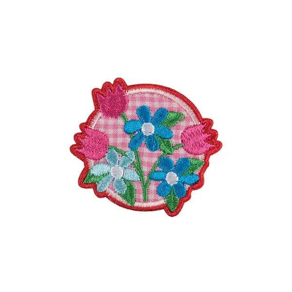 Iron-On Motif Patch - Gingham Floral – Truro Fabrics