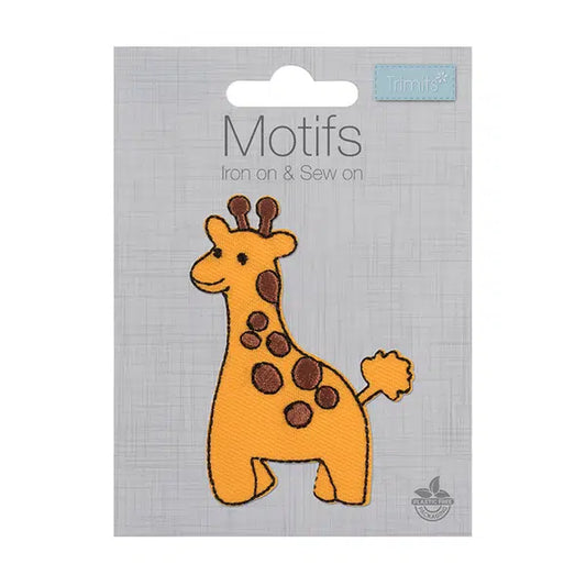 Iron-On Motif Patch - Giraffe – view 2 – Truro Fabrics