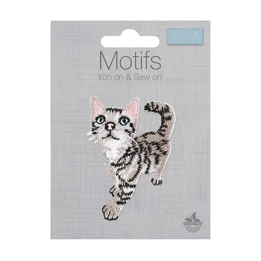 Iron-On Motif Patch - Kitten – view 2 – Truro Fabrics