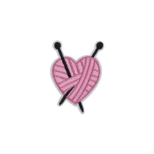 Iron-On Motif Patch - Knitted Heart – Truro Fabrics