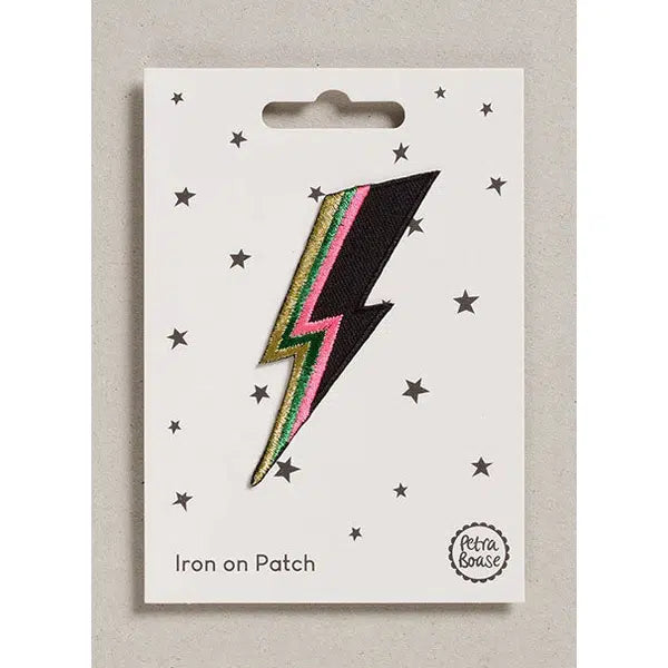 Iron-On Motif Patch - Lightening Bolt – Truro Fabrics