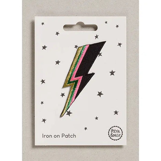 Iron-On Motif Patch - Lightening Bolt – Truro Fabrics