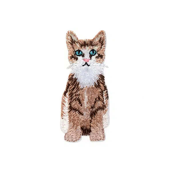 Iron-On Motif Patch - Long Haired Cat – Truro Fabrics
