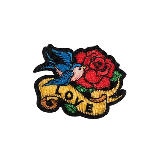 Iron-On Motif Patch - Love Tattoo – Truro Fabrics