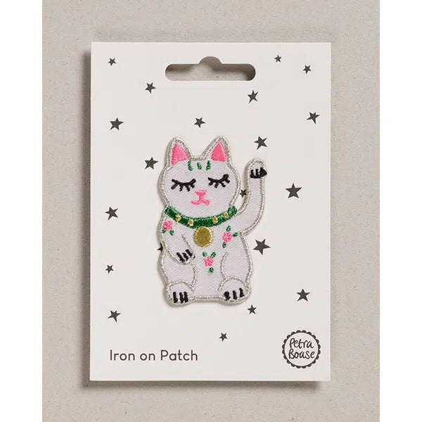 Iron-On Motif Patch - Lucky Cat – Truro Fabrics
