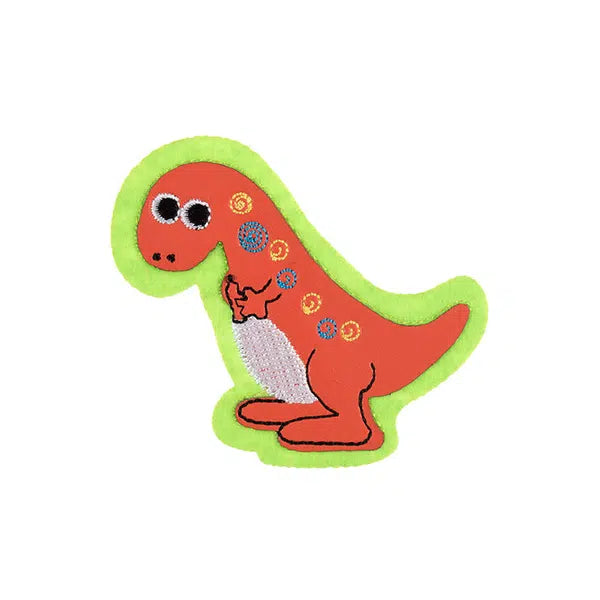 Iron-On Motif Patch - Neon Dinosaur – Truro Fabrics